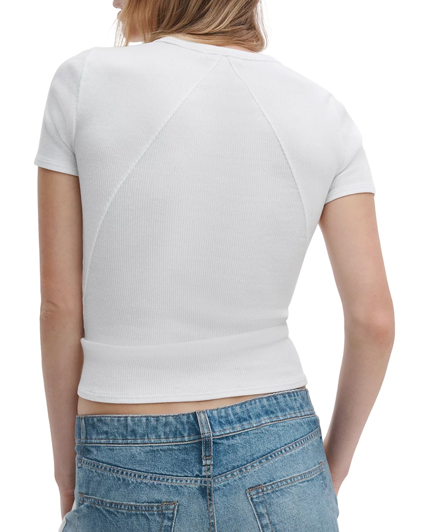 Essential Rib Short Sleeve Crew-Tee Shirts-Uniquities