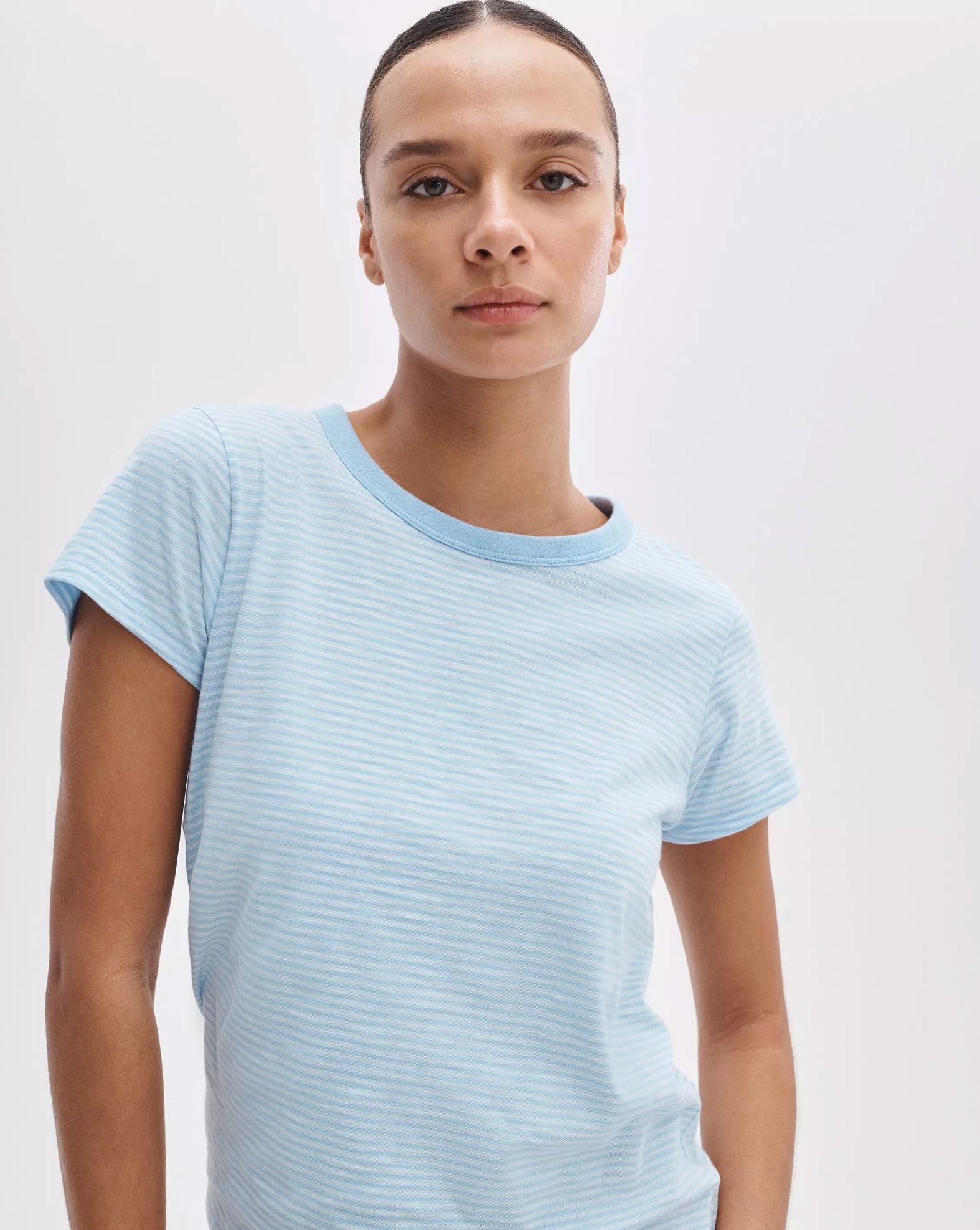 Slub Striped Tee-Tee Shirts-Uniquities