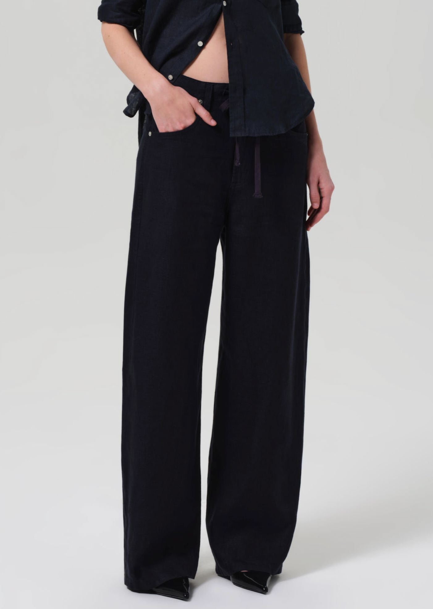 Brynn Linen Trouser Denim Citizens of Humanity 