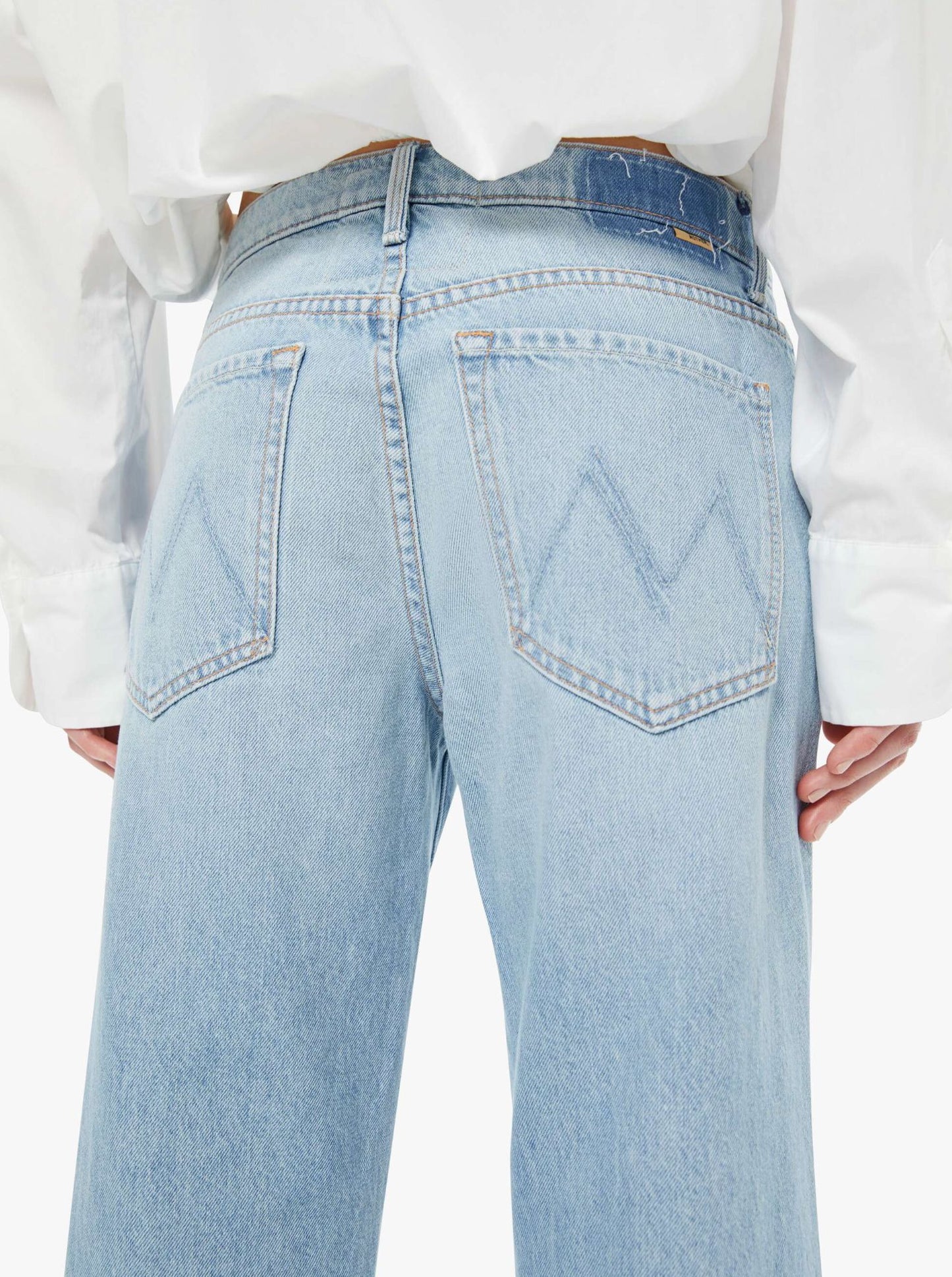 The Mid Rise Rambler Zip Ankle Fray Jeans-Denim-Uniquities