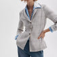 Chappell Plaid Blazer-Jackets-Uniquities