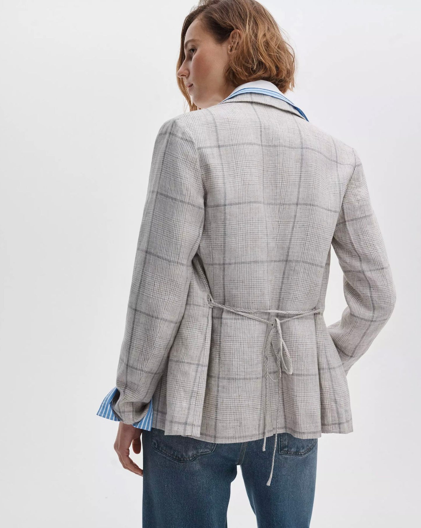 Chappell Plaid Blazer-Jackets-Uniquities