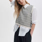 Leslie Stripe Vest-Sweaters-Uniquities