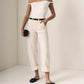 Utility Soft Barrel Jeans With Cuff-Denim-Uniquities