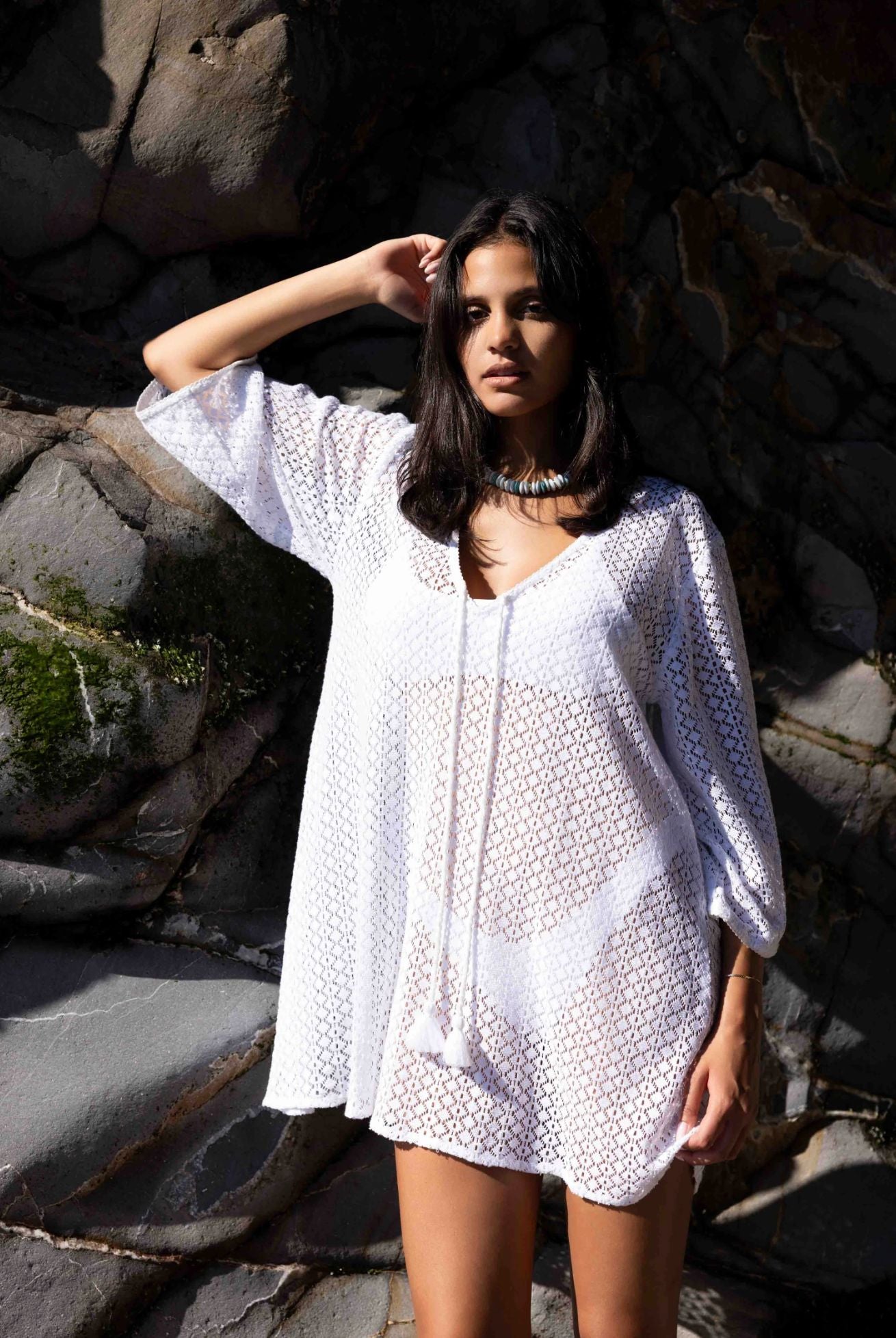 Sorrento Bell Sleeve Dress-Swimwear-Uniquities