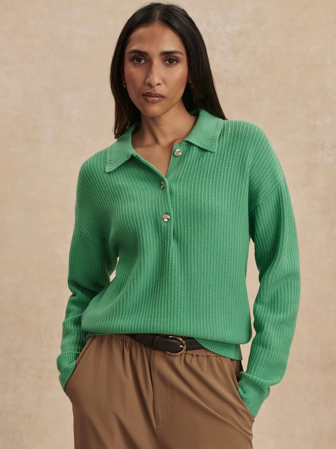 Marlie Polo Knit Sweater-Sweaters-Uniquities