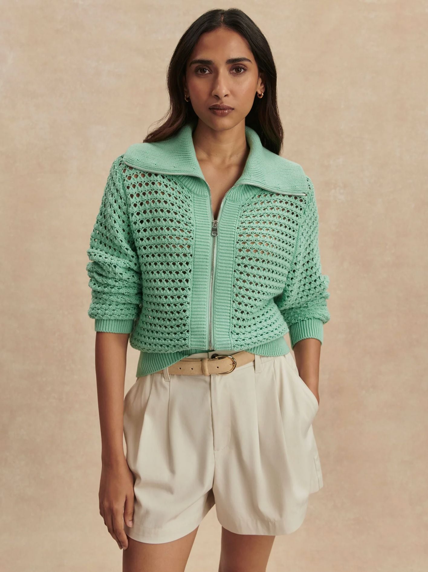 Eloise Full Zip Knit-Sweaters-Uniquities