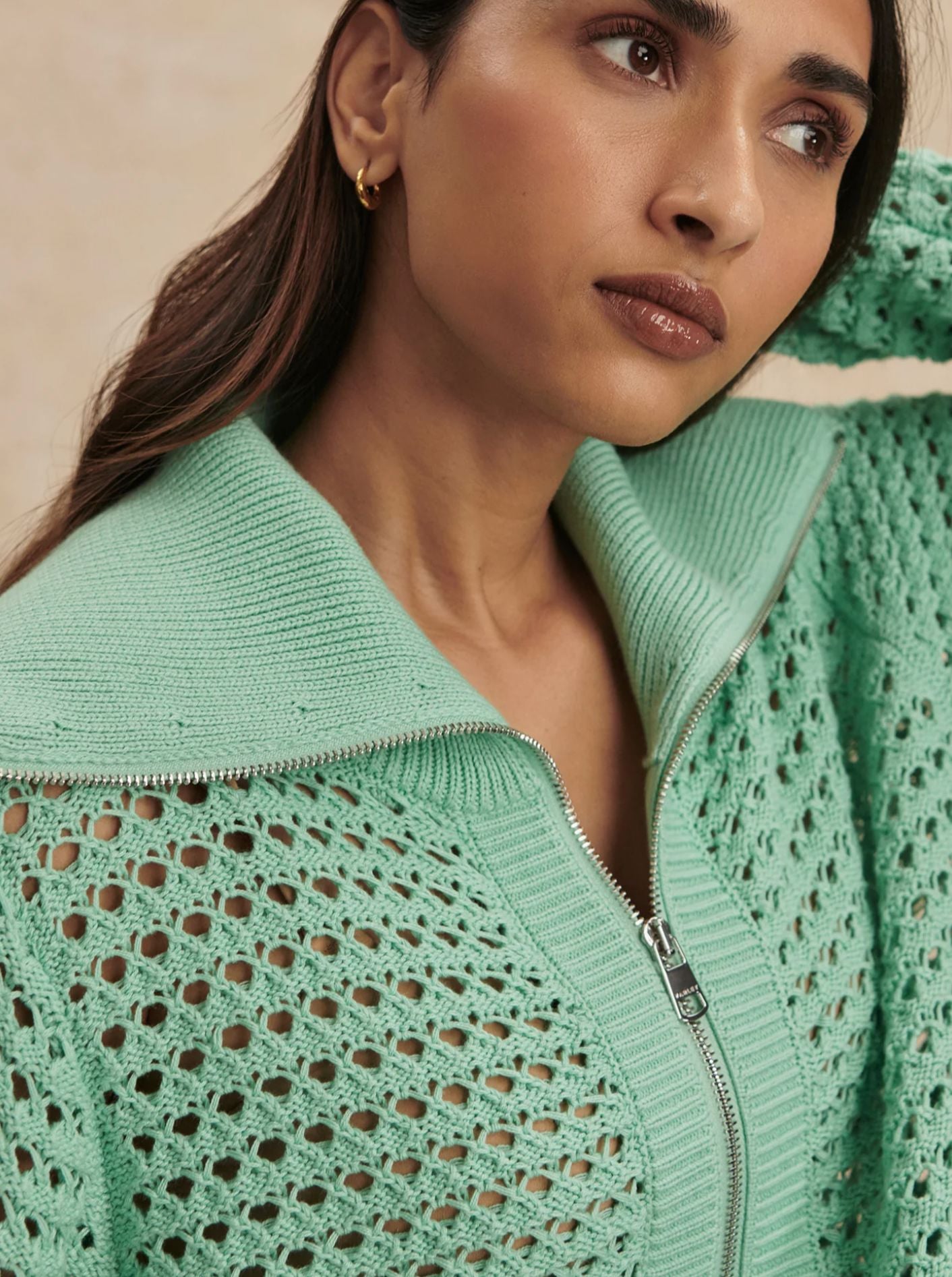 Eloise Full Zip Knit-Sweaters-Uniquities