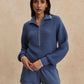 Morwenna Half Zip Knit-Sweaters-Uniquities