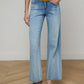 Joanne Low Rise Wide Leg Jeans-Denim-Uniquities