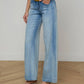 Joanne Low Rise Wide Leg Jeans-Denim-Uniquities