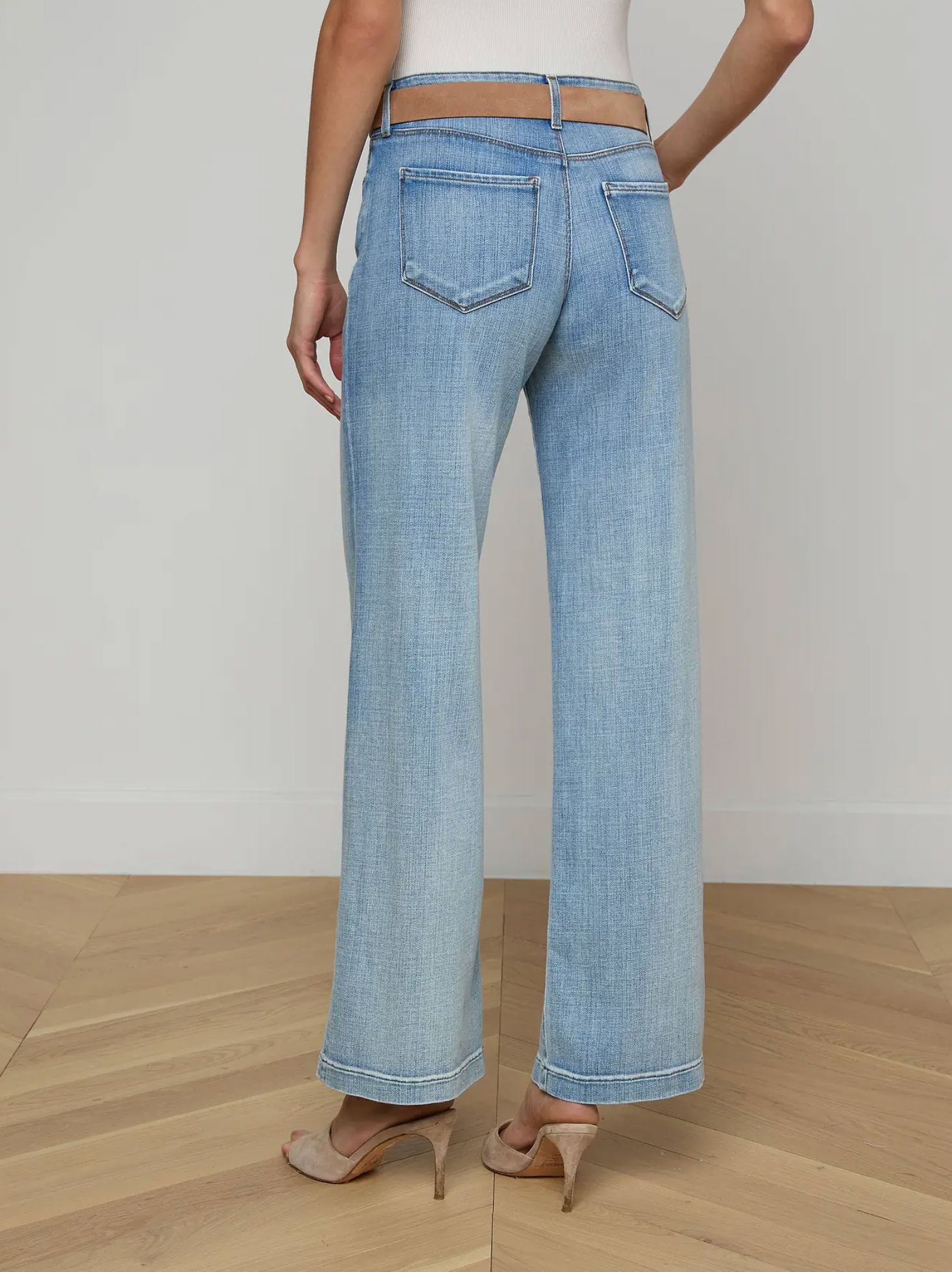 Joanne Low Rise Wide Leg Jeans-Denim-Uniquities