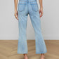 Kendra High Rise Crop Flare Jeans-Denim-Uniquities