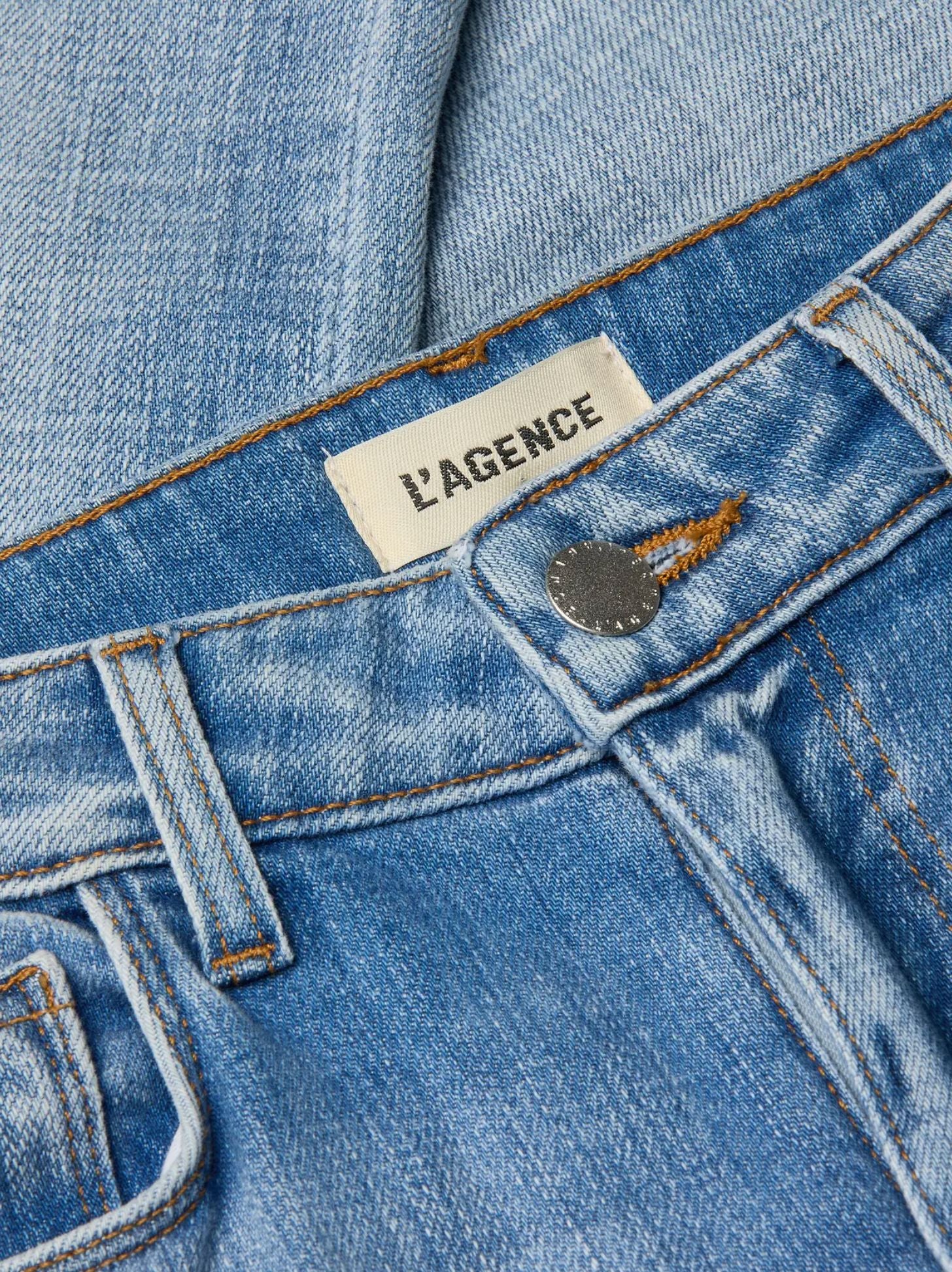 Kendra High Rise Crop Flare Jeans-Denim-Uniquities