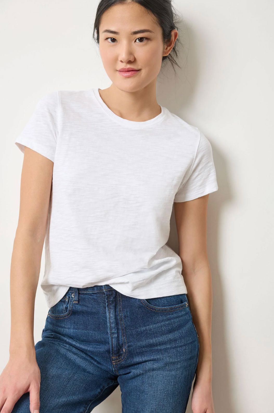 Short Sleeve Back Seam Crewneck-Tee Shirts-Uniquities