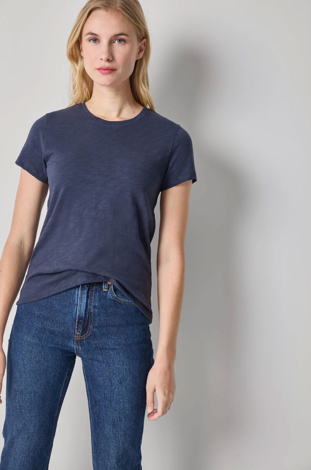 Short Sleeve Back Seam Crewneck-Tee Shirts-Uniquities