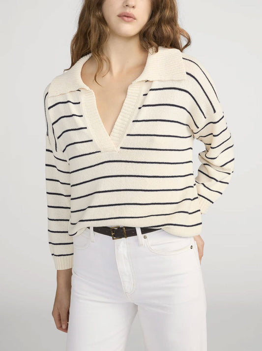 Striped Easy Pullover-Sweaters-Uniquities