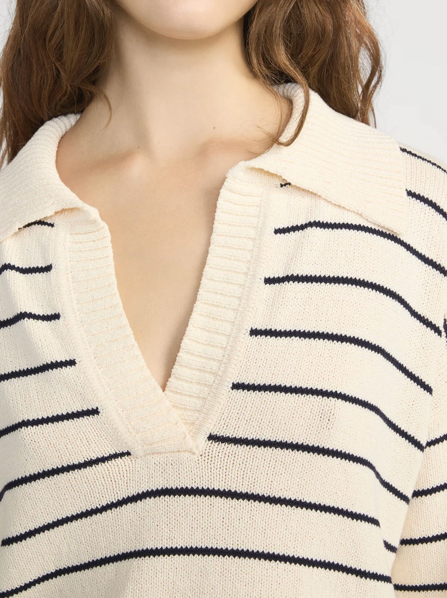 Striped Easy Pullover-Sweaters-Uniquities