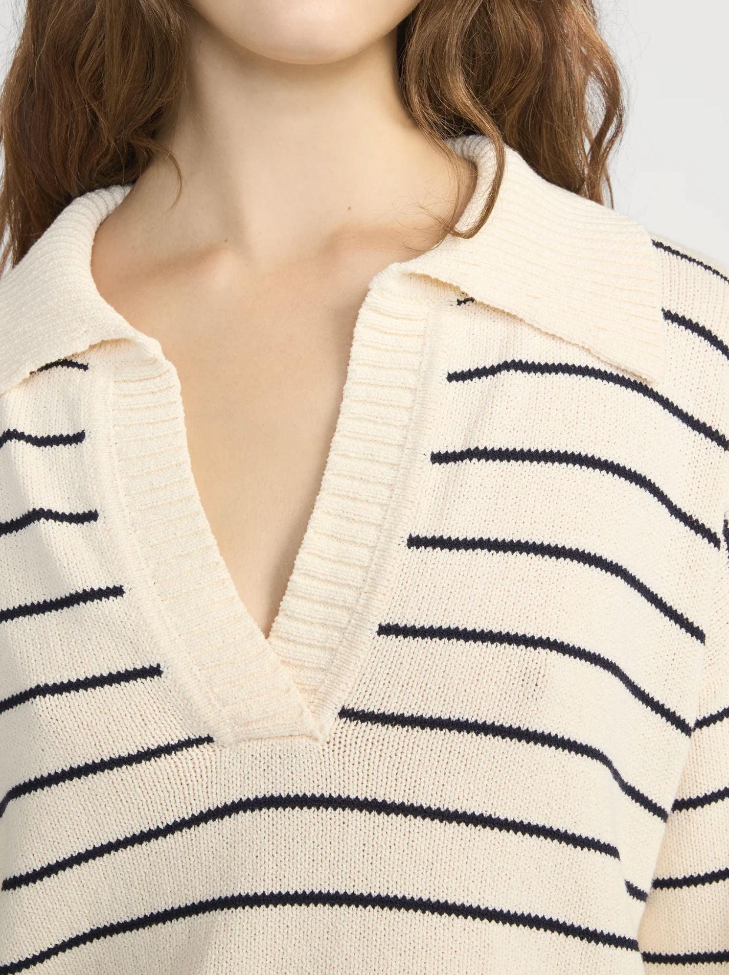 Striped Easy Pullover-Sweaters-Uniquities