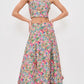 Peasant Floral Maxi Skirt-Bottoms-Uniquities