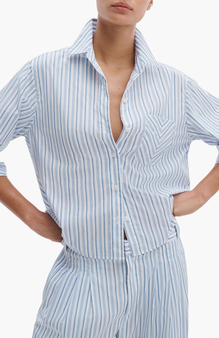 Lucia Poplin Shirt-Tops/Blouses-Uniquities