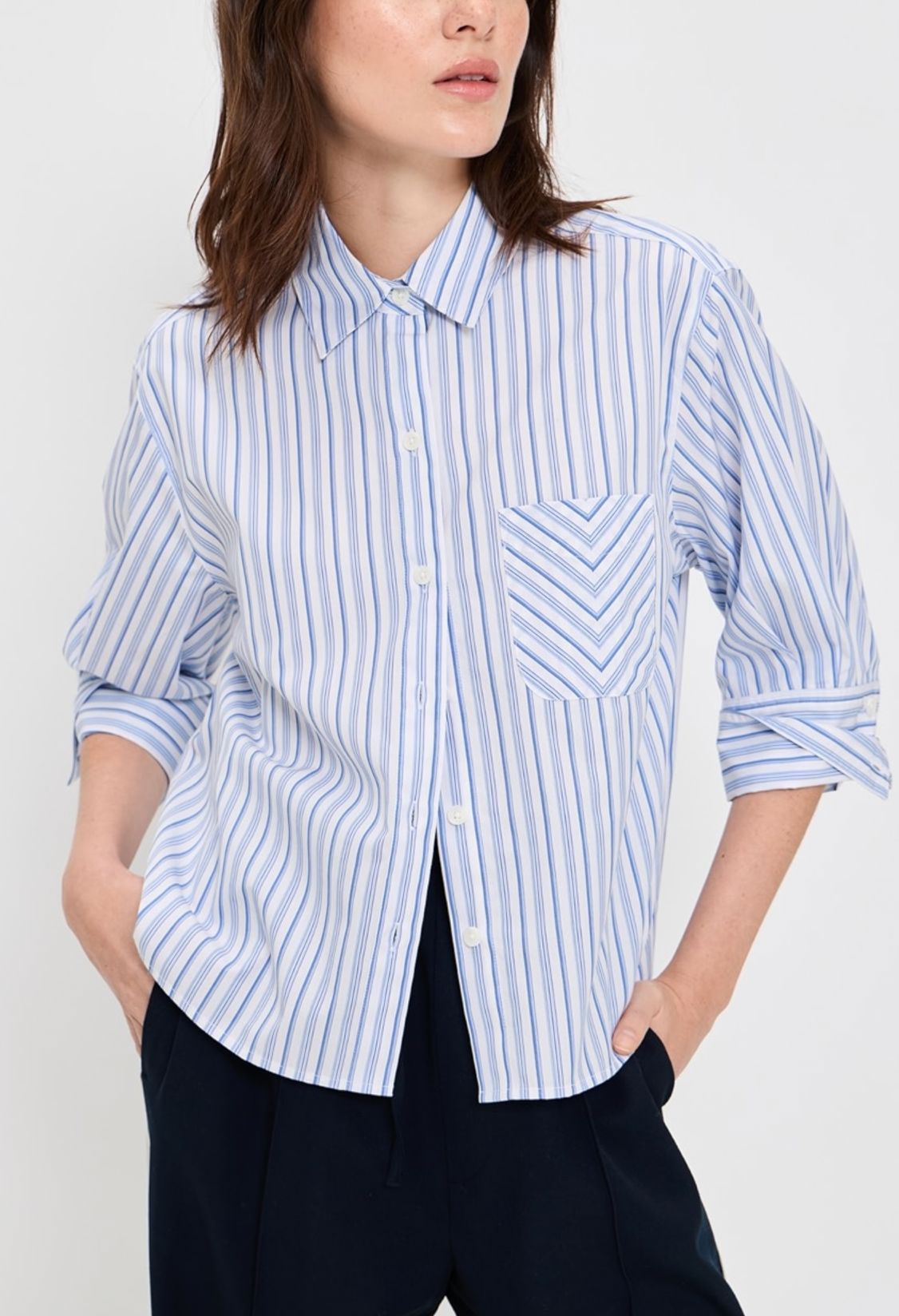 Lucia Poplin Shirt-Tops/Blouses-Uniquities