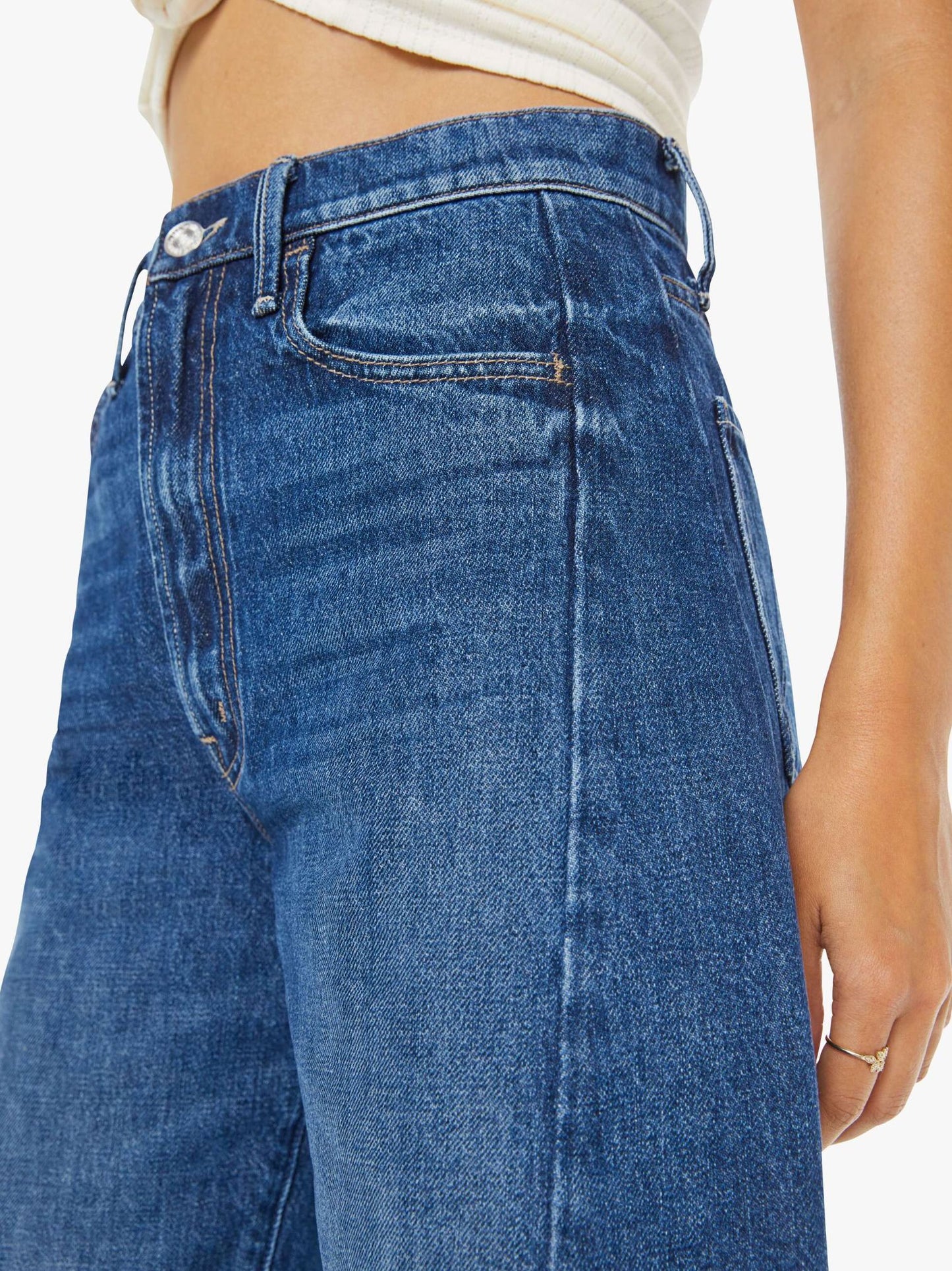 The Half Pipe Bermuda Fray-Denim-Uniquities
