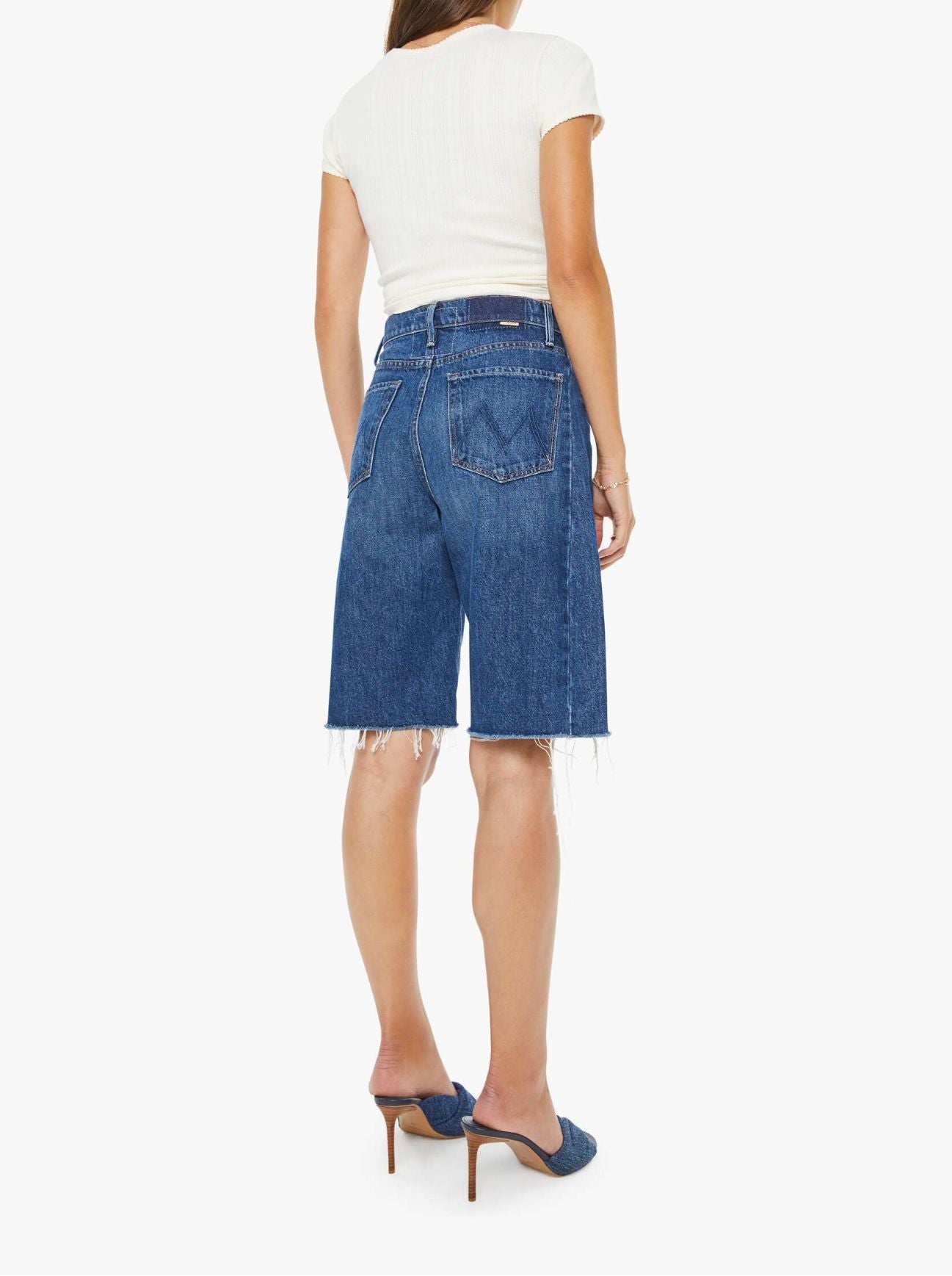 The Half Pipe Bermuda Fray-Denim-Uniquities