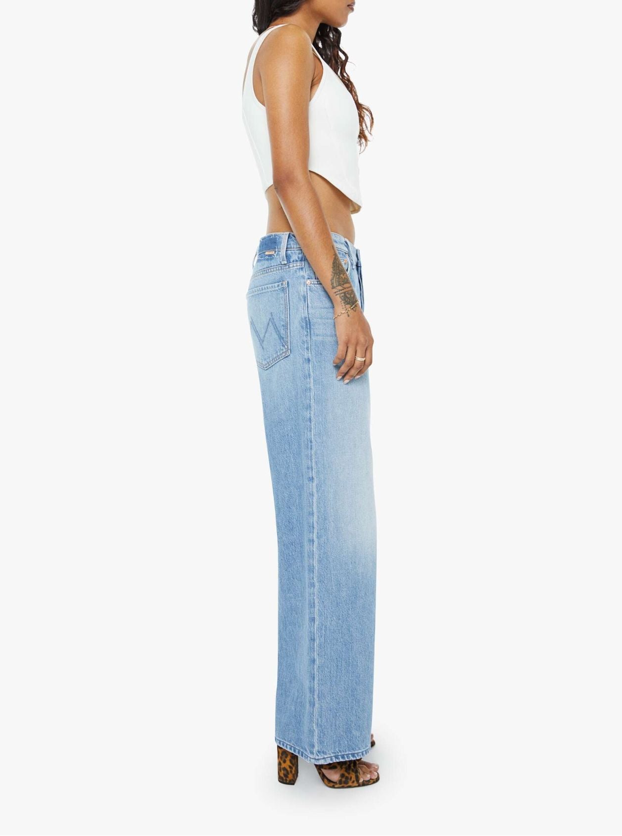 PETITES The Lil' Rerun Zip Sneak Jeans-Denim-Uniquities