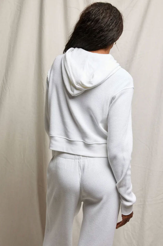 Inez Waffle Zip Hoodie-Lounge-Uniquities