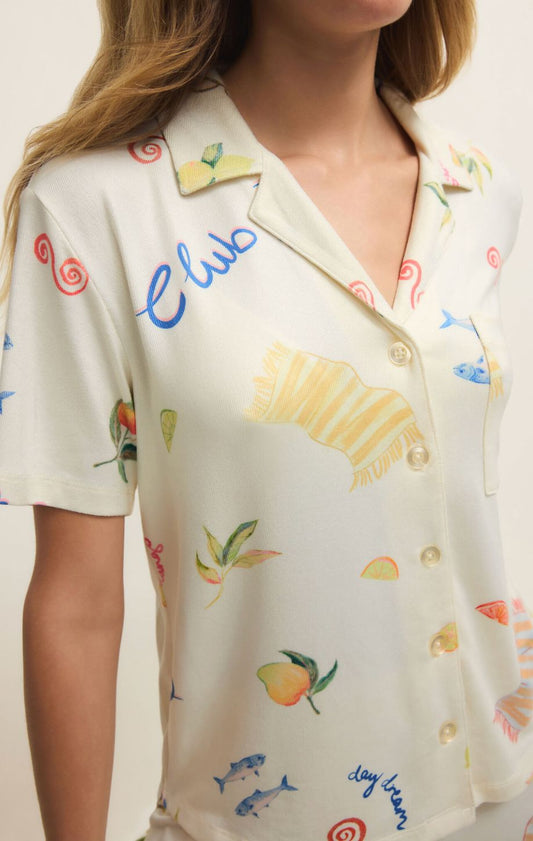 Beach Days PJ Top-Lounge-Uniquities