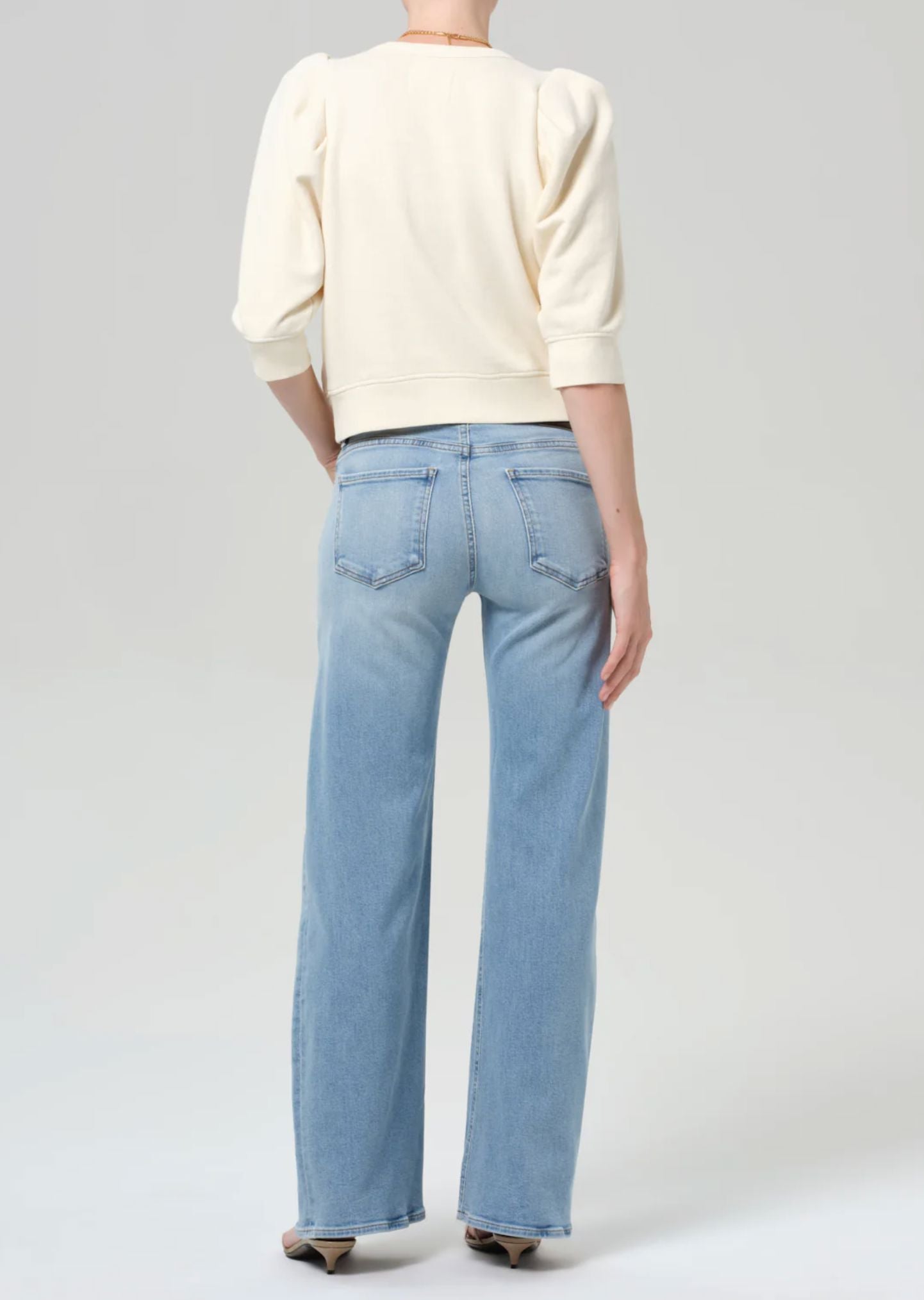 Nora Trouser Jeans in Bowery-Denim-Uniquities