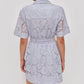 Mystic Lace Mini Shirt Dress-Dresses-Uniquities