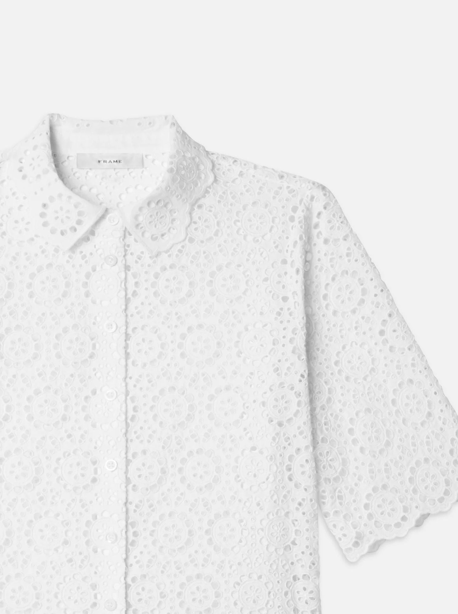 Petal Eyelet Shirt-Tops/Blouses-Uniquities