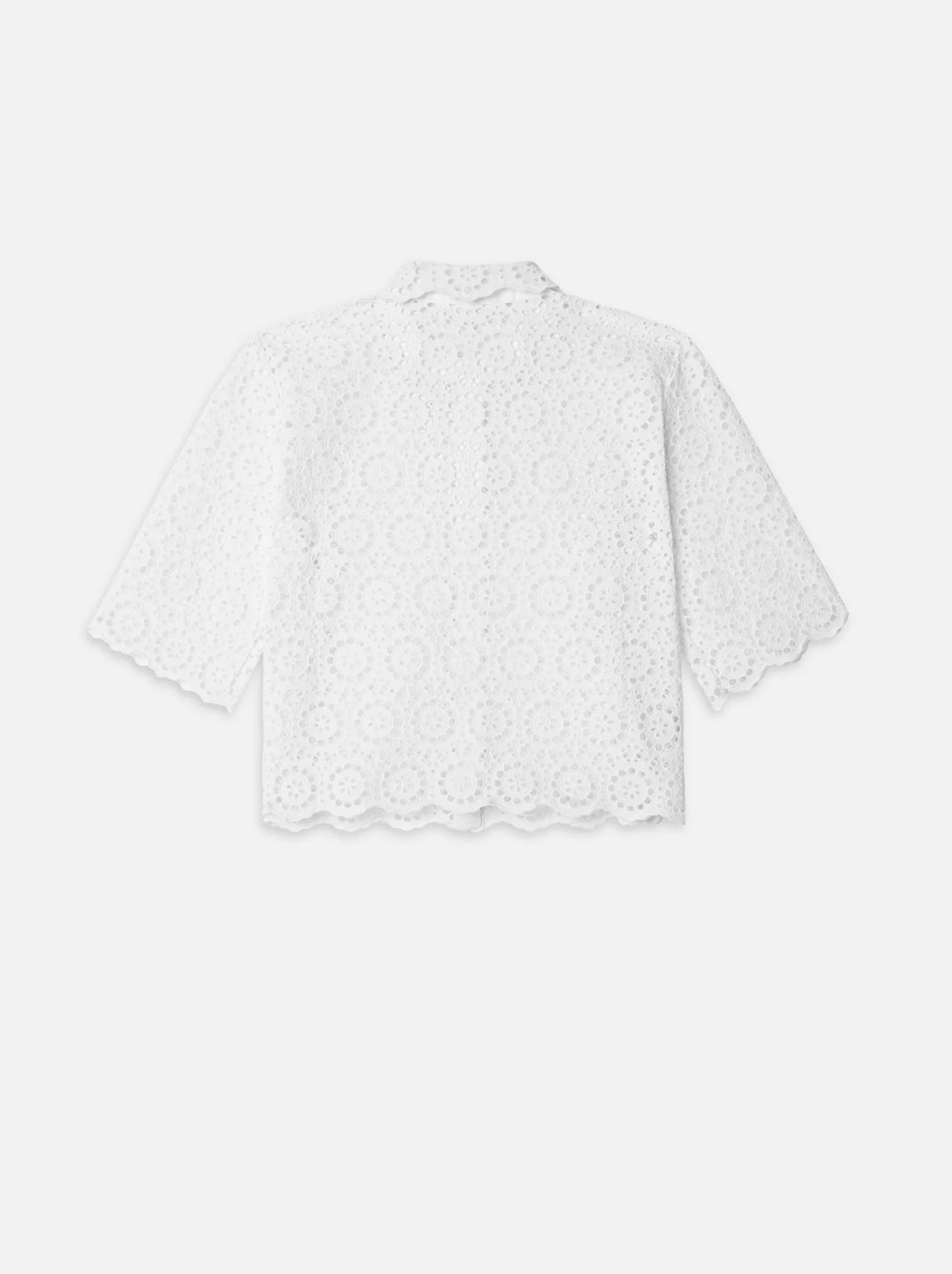 Petal Eyelet Shirt-Tops/Blouses-Uniquities