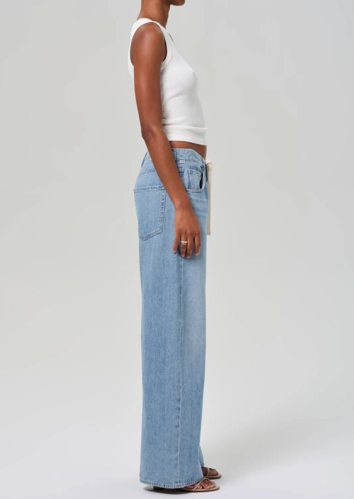 Petite Brynn Trouser-Denim-Uniquities