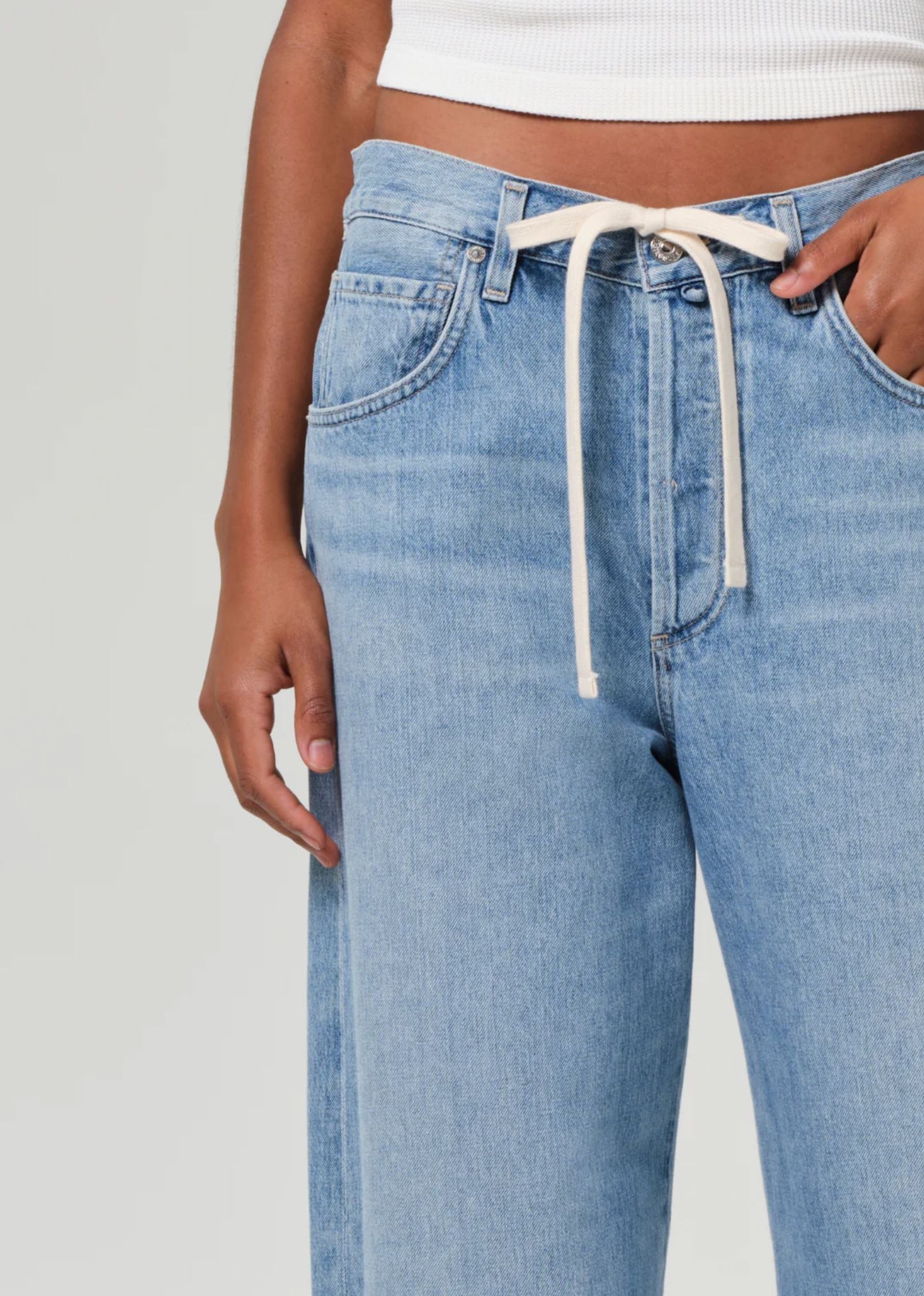 Petite Brynn Trouser-Denim-Uniquities