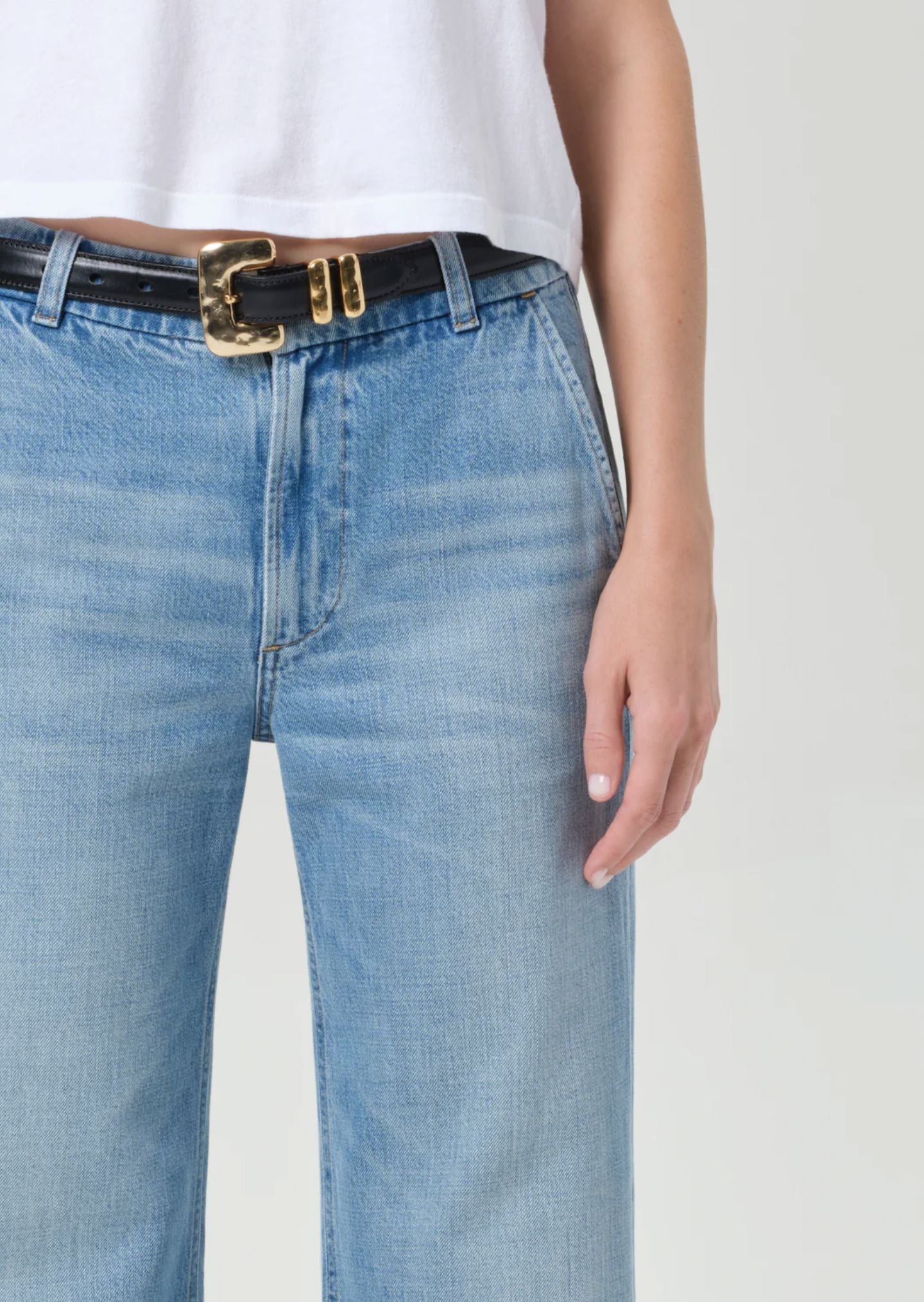 Annina Pocket Trouser 30" Jeans-Denim-Uniquities