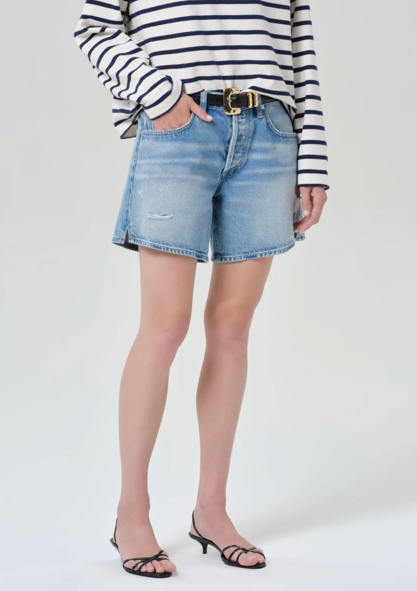 Billie Relaxed Short-Denim-Uniquities