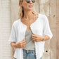 Calliope Short Sleeve Cardigan-Sweaters-Uniquities