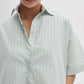 Marin Short Sleeve Stripe Shirt-Tops/Blouses-Uniquities