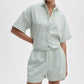 Marin Short Sleeve Stripe Shirt-Tops/Blouses-Uniquities