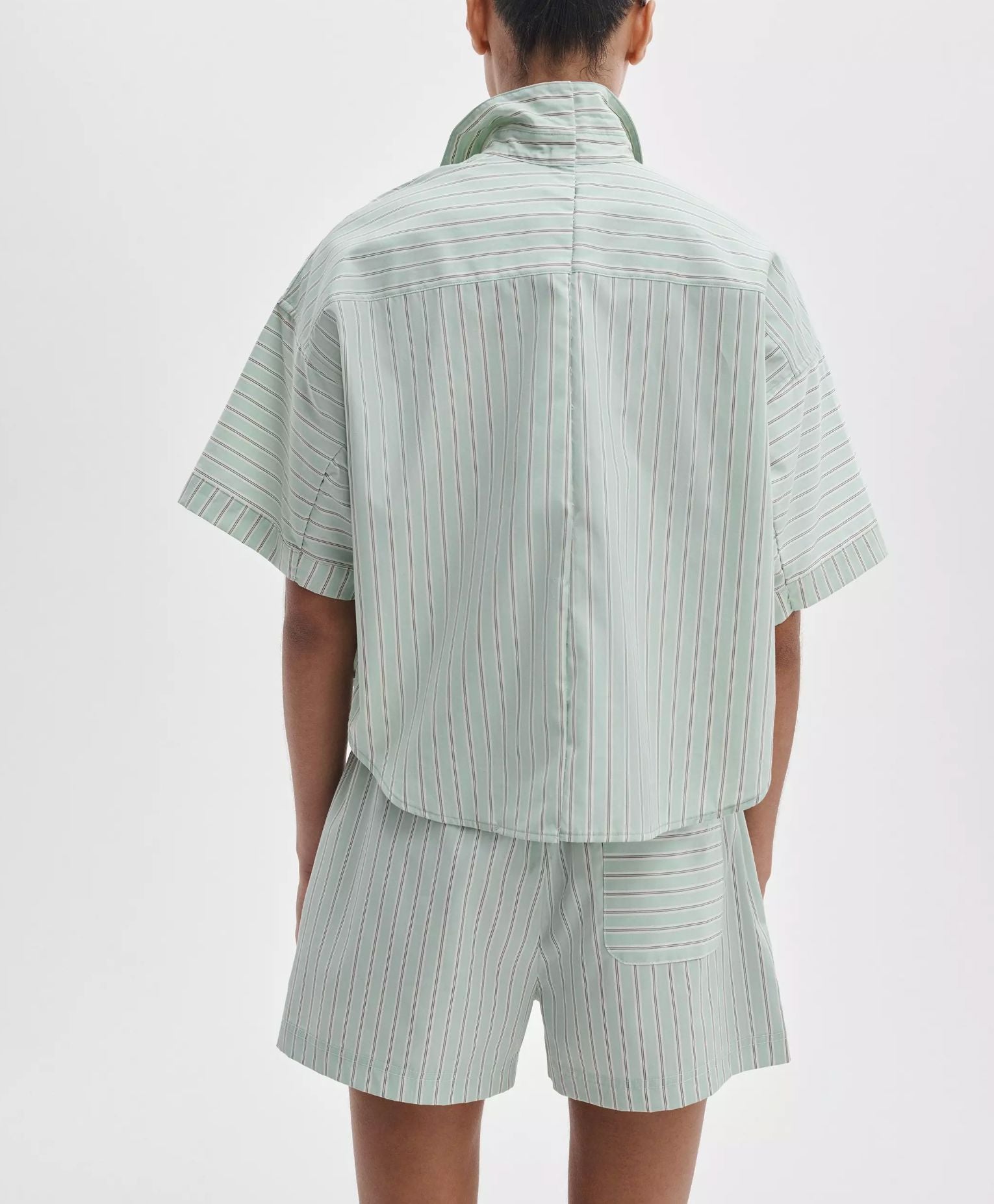 Marin Short Sleeve Stripe Shirt-Tops/Blouses-Uniquities