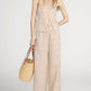 Linen Button Cami-Tops/Blouses-Uniquities