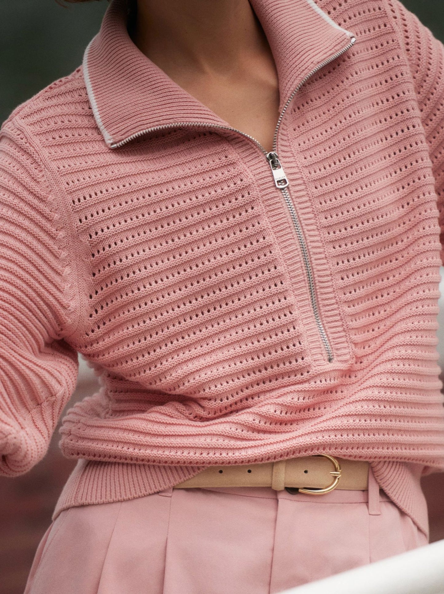 Morwenna Half Zip Knit-Sweaters-Uniquities