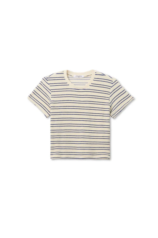 Eve Stripe Terry Tee-Tee Shirts-Uniquities
