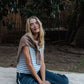 Everett Stripe Boxy Tee-Tee Shirts-Uniquities