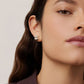 Mini Woven Square Earrings-Jewelry-Uniquities