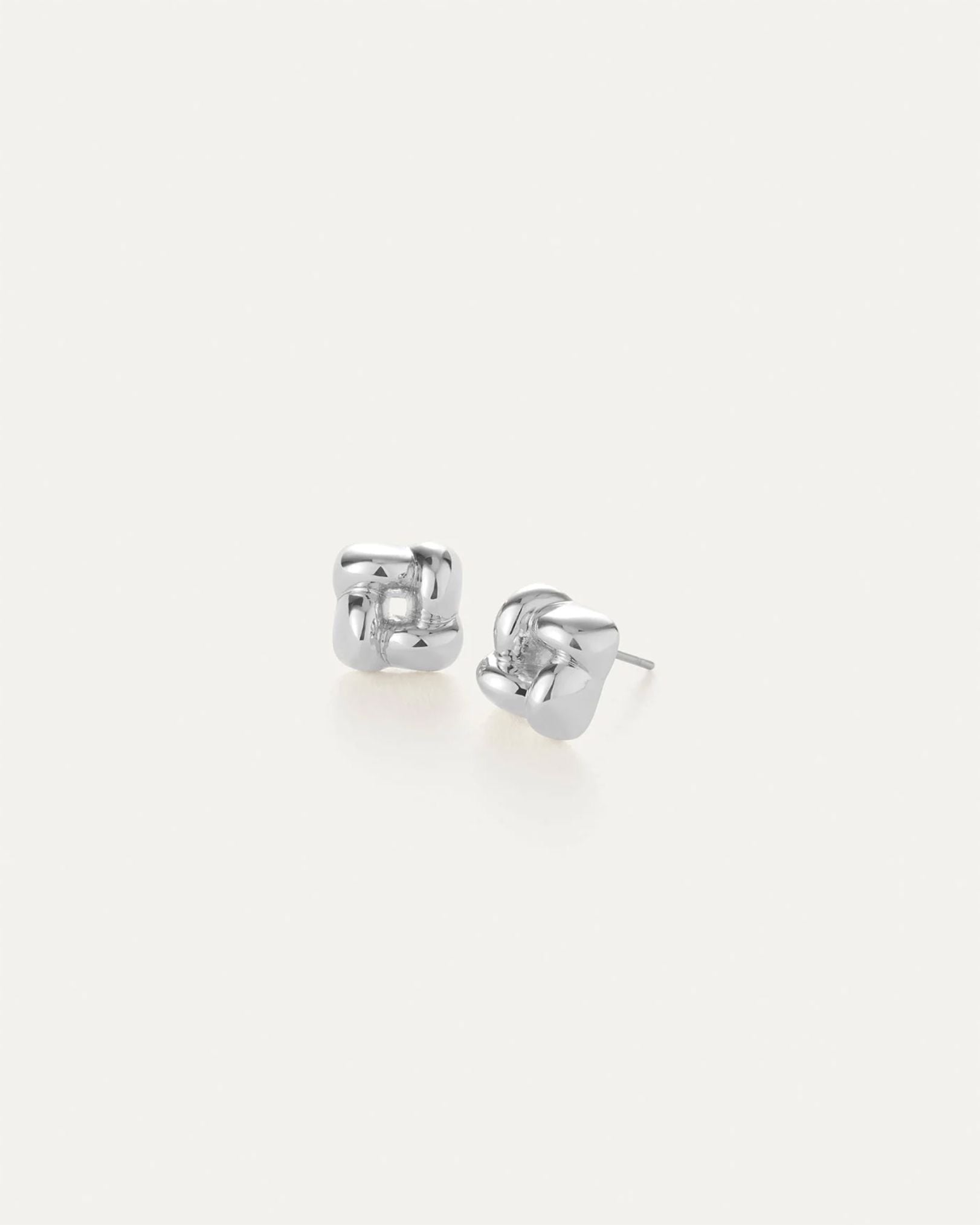 Mini Woven Square Earrings-Jewelry-Uniquities