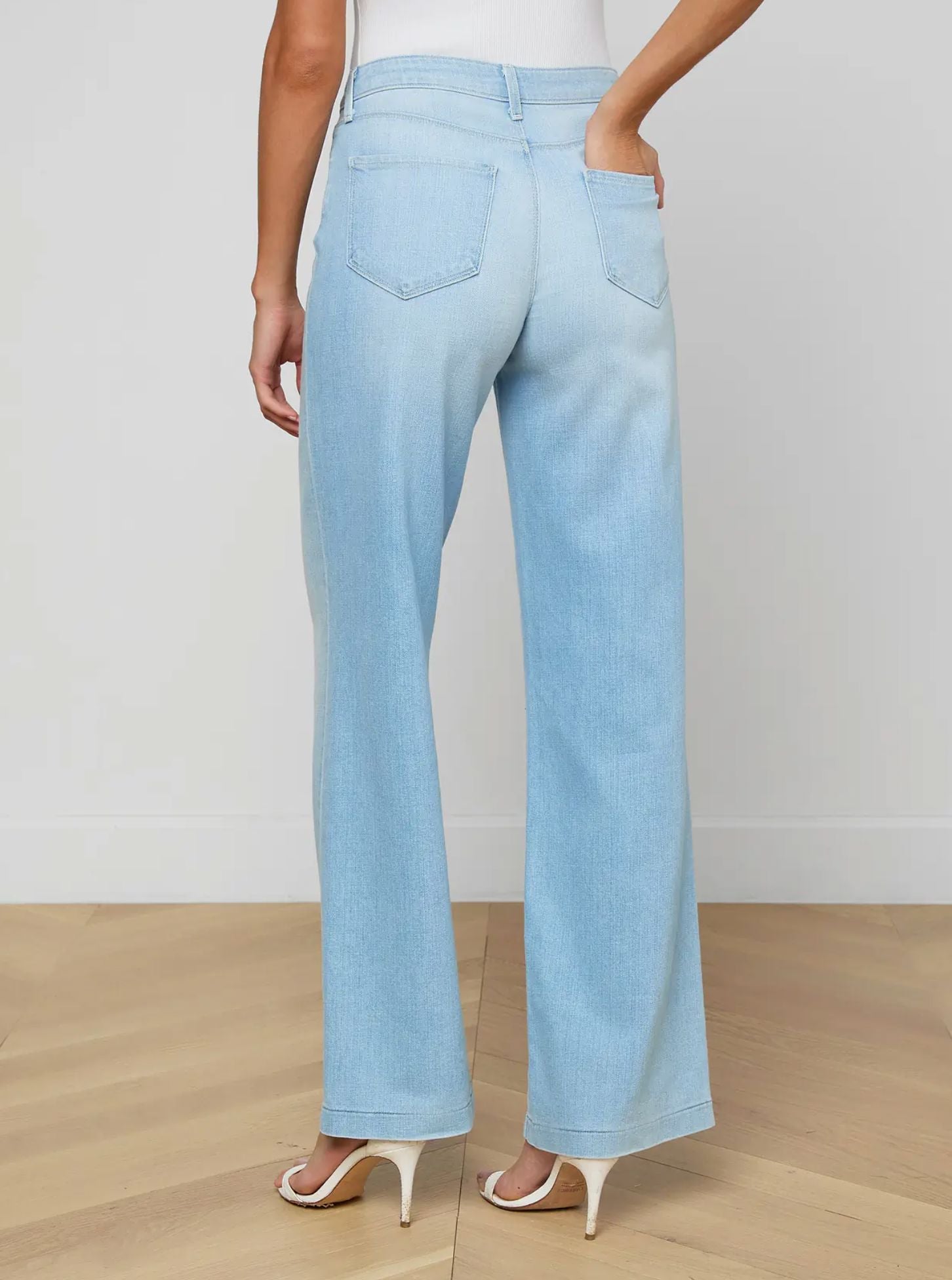 Scottie High Rise Wide Leg Jeans-Denim-Uniquities